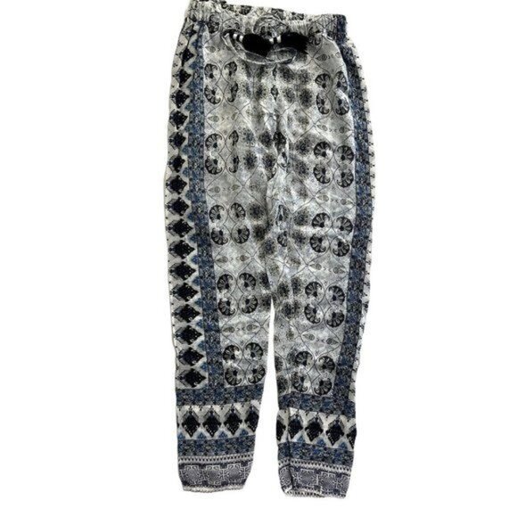 Christophe Sauvat Tassel Pants in White Blue Black